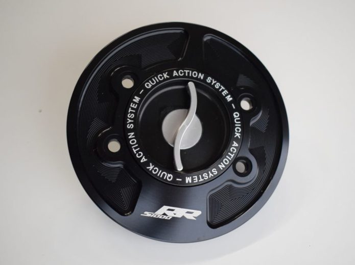 Tappo serbatoio chiusura rapida racing per BMW S1000RR dal 2015 al 2019 con logo