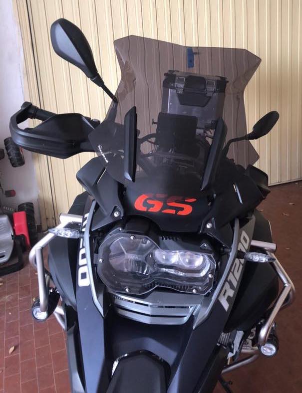 Deflettore centrale BMW R1200/1250 GS LC nero dal 2013 al 2017 con logo GS - immagine 3