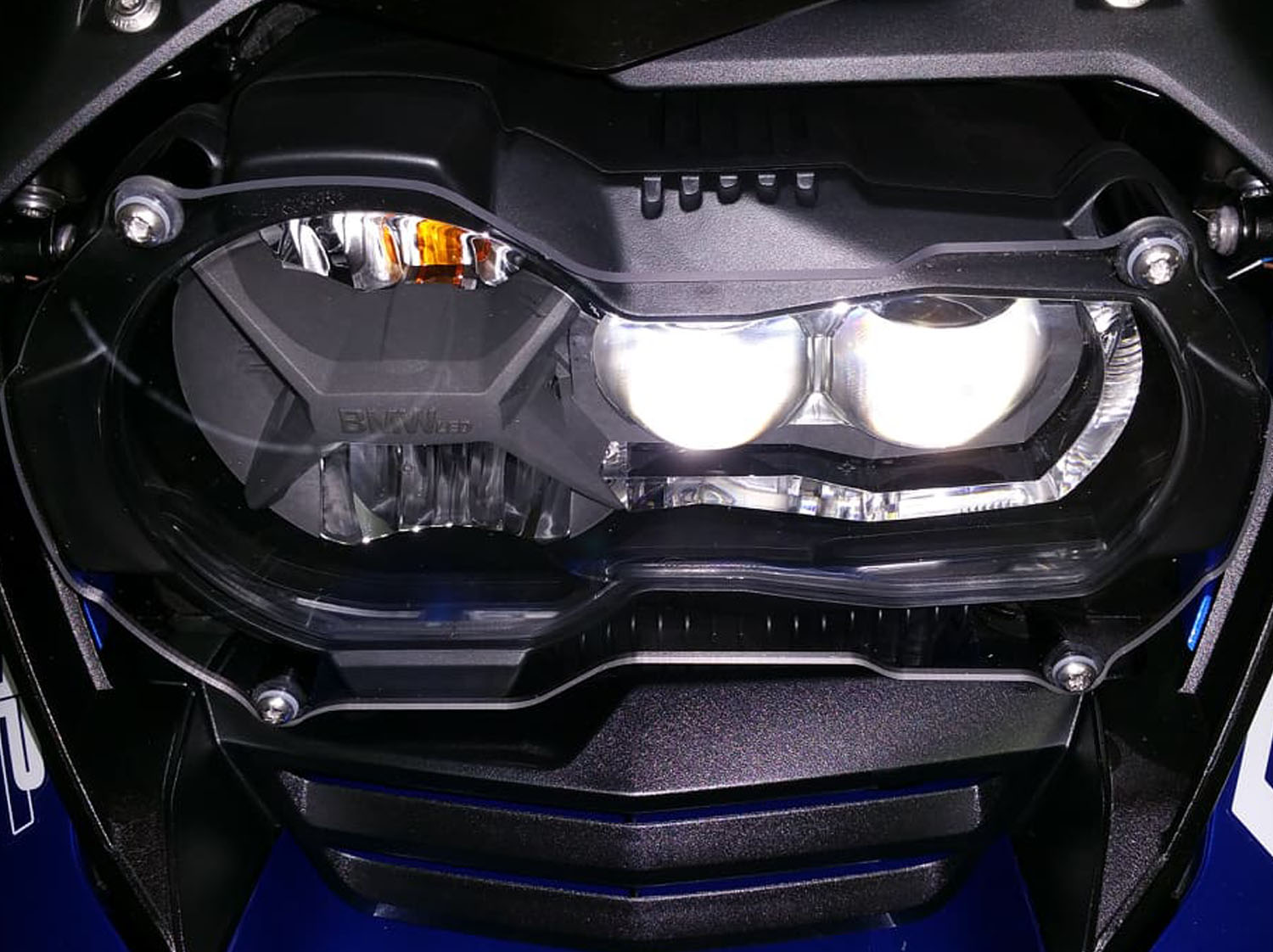 Protezione fanale anteriore BMW R 1200/1250 GS LC POLICARBONATO trasparente - immagine 3