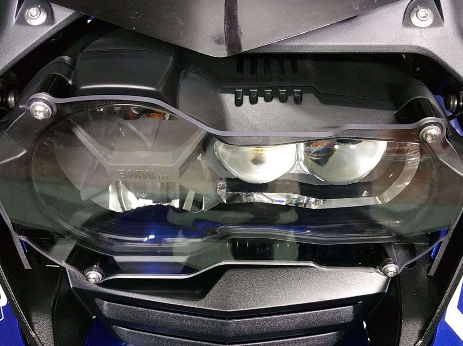 Protezione fanale anteriore BMW R 1200/1250 GS LC POLICARBONATO trasparente - immagine 4