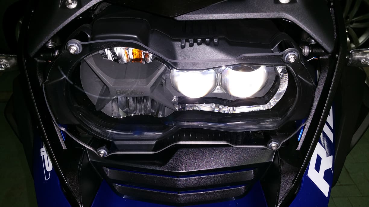 Protezione fanale anteriore BMW R 1200/1250 GS LC POLICARBONATO trasparente - immagine 5