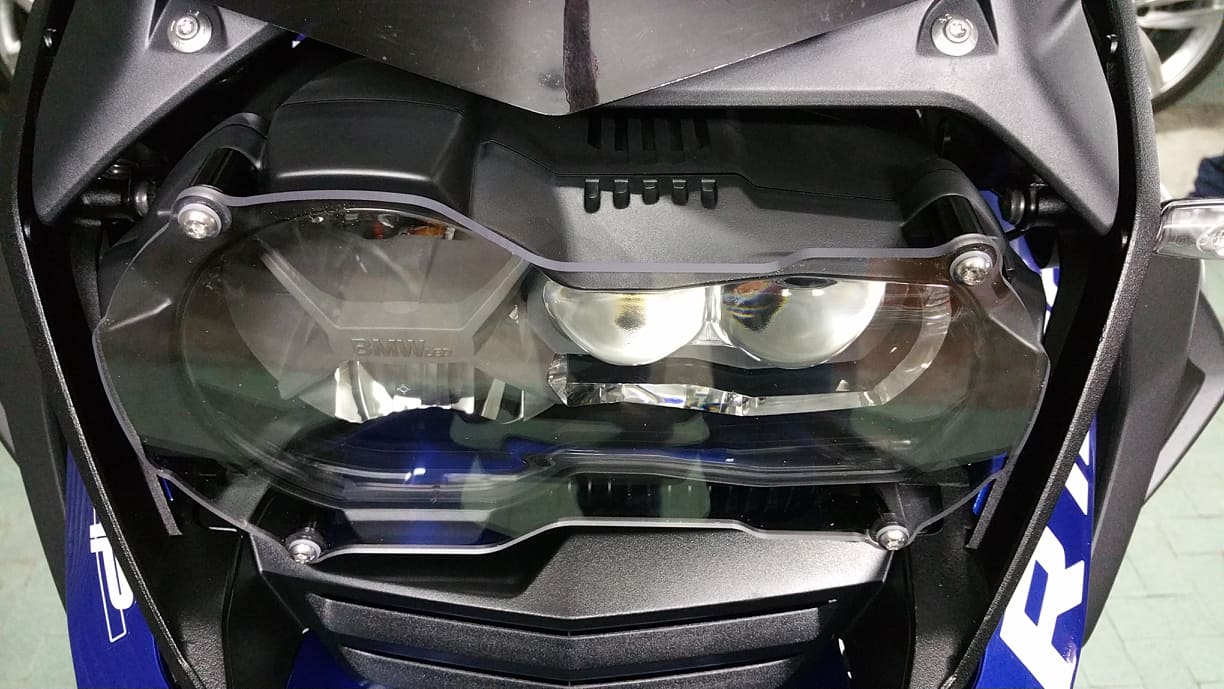 Protezione fanale anteriore BMW R 1200/1250 GS LC POLICARBONATO trasparente - immagine 6
