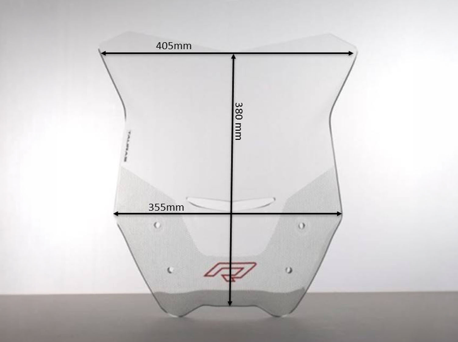Windshield BMW R1200 R intake clear from 2015 with logo - Image 2