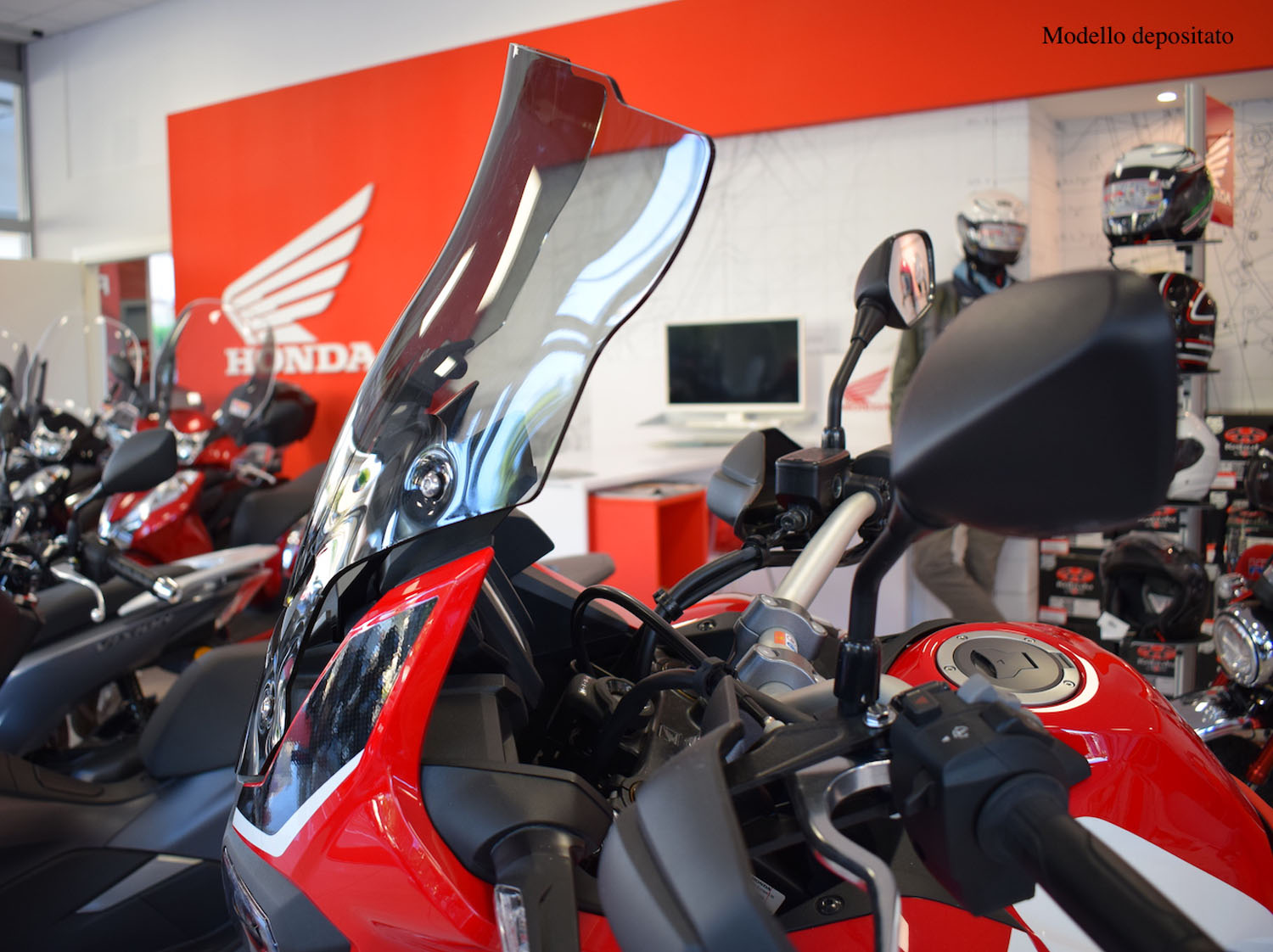 Windshield Honda Africa Twin double bubble Everest smoked from 2015 - Image 4